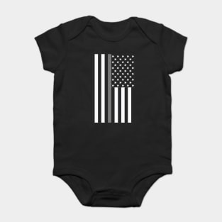 American Flag, Correctional Officer Gifts Baby Bodysuit